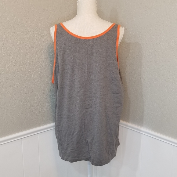 OSU Cowboy Men 2XL X-Large Gray Orange Soft Athletic Gym Tank Top Shirt - Picture 3 of 6